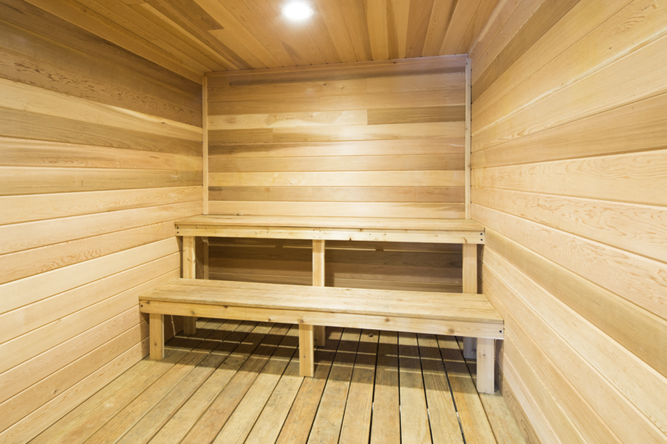Wooden sauna