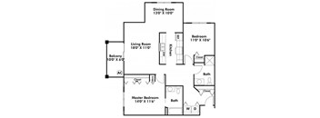 2 Bedroom Corner Unit