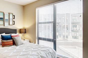 Custom wood slat window treatments