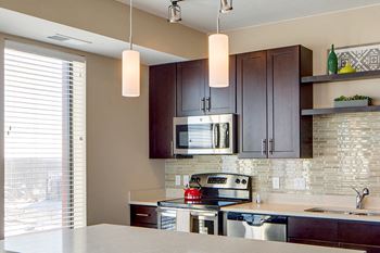 Espresso cabinetry