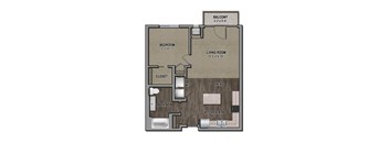 1G-B-1 Bedroom Accessible