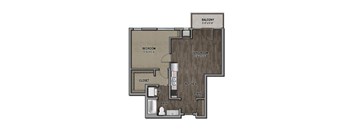 1K-1 Bedroom