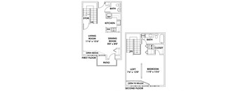 A1 - 1 Bedroom - Loft Townhome