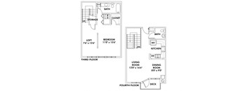 A2 - 1 Bedroom - Loft Townhome