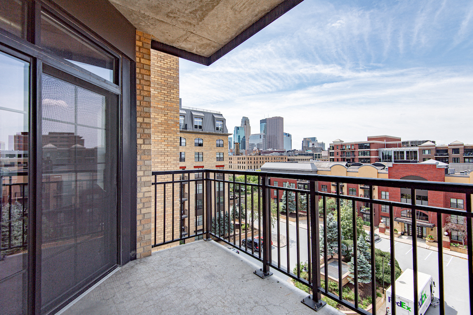 Balcony with city view