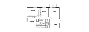 3 Bed 2 Bath 1300