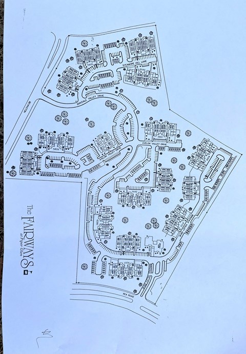 a map of the site plan for the development