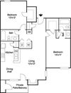 Bentley 2BR 2BA 1020 sq ft