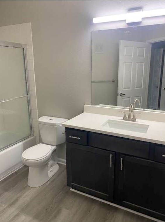 a bathroom with a toilet and a sink and a mirror