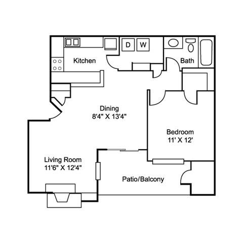 Floor Plans of The Ethans Apartments in Kansas City, MO