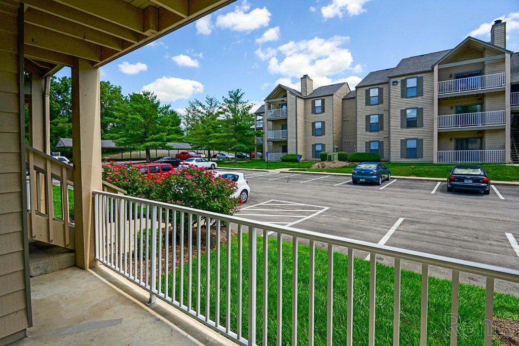 the preserve at cardinal heights apartments balcony and parking lot