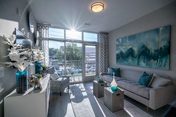Oversized-windows at Link Apartments® Glenwood South, Raleigh