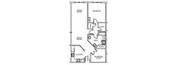 1 Bedroom with Study