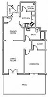 1 Bedroom with Patio