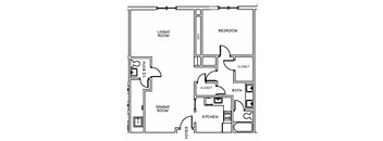 1 Bedroom 1.5 Bath