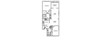2 Bedroom with Study