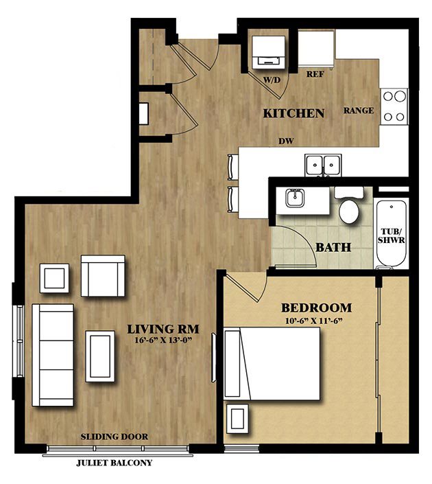 1D Floor Plan 6