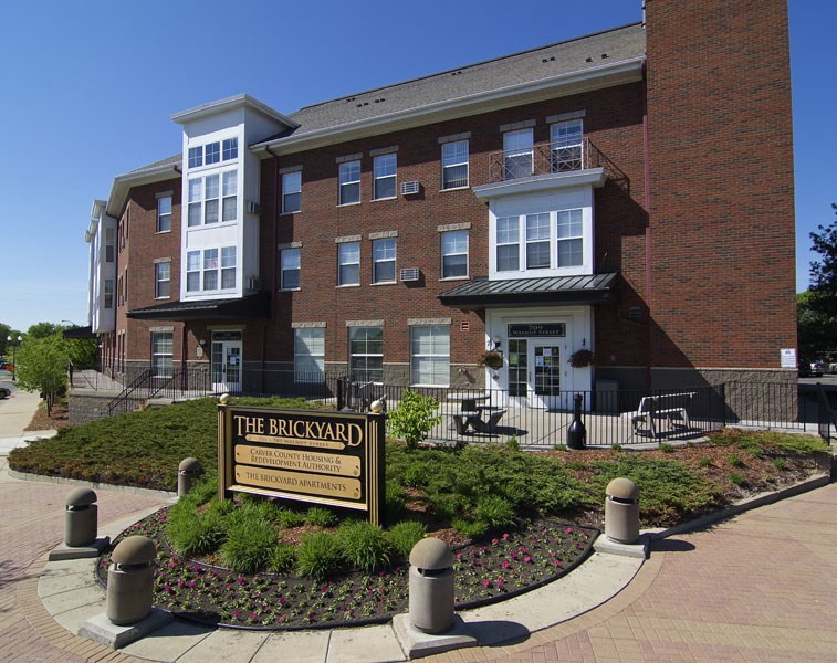 Front of Brickyard Apartments