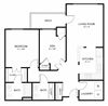 1 Bed 1.5 Bath Plus Den C
