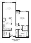 1 Bed 1 Bath A no decks