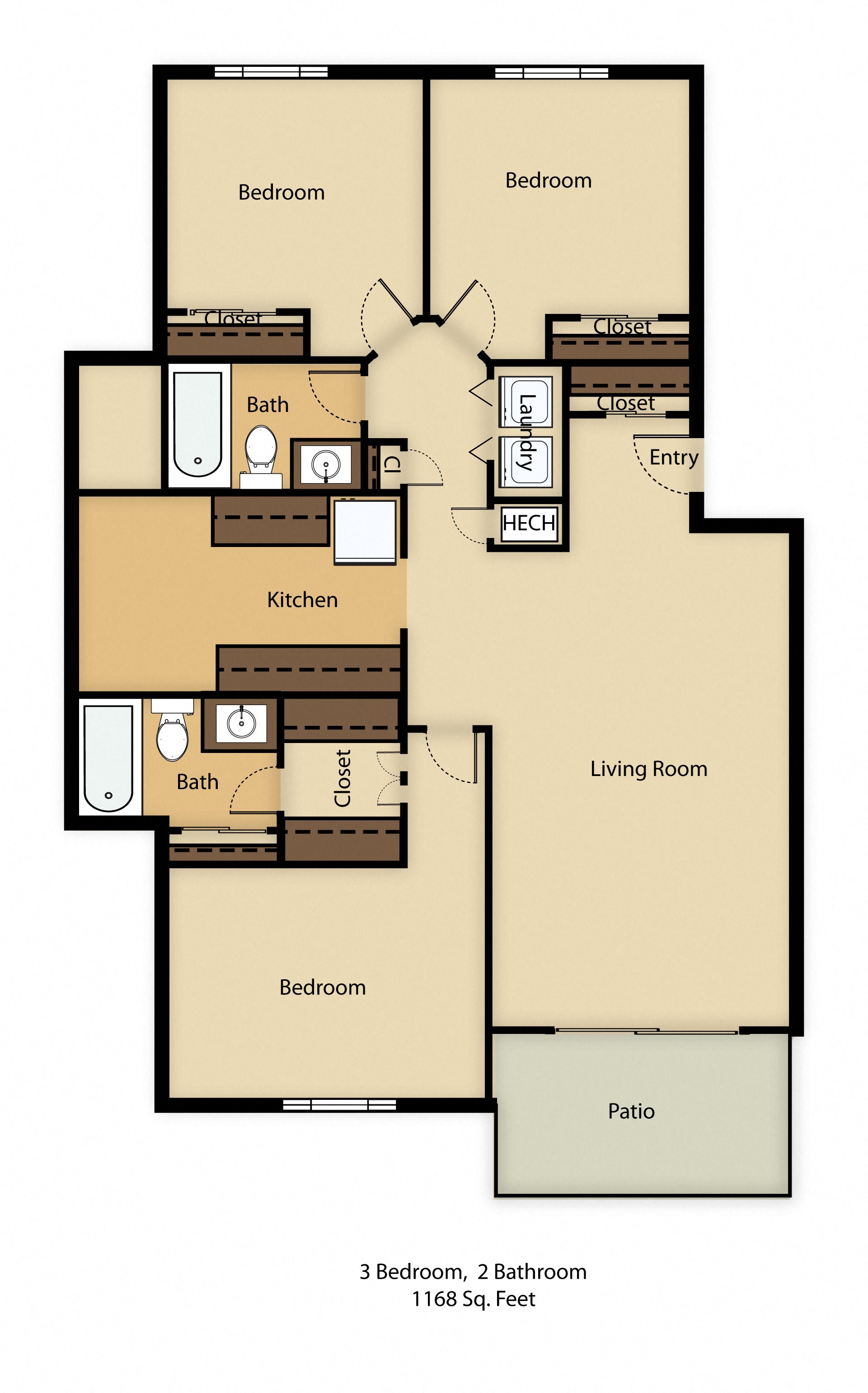 Floor Plans of Lake Grace Apartments in Chaska, MN