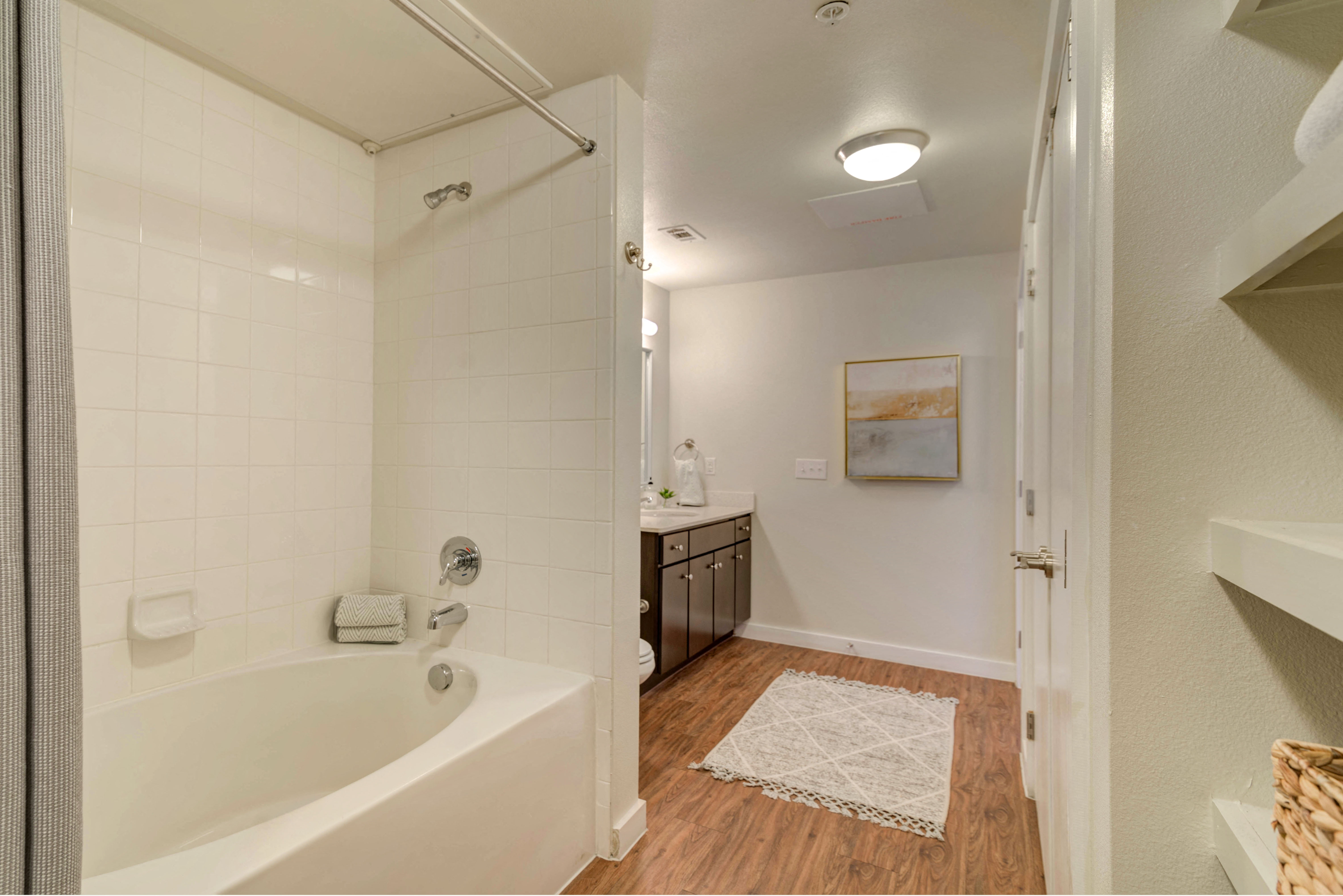 Burnet Flats Model w/ Garden Tub and Shelving Storage