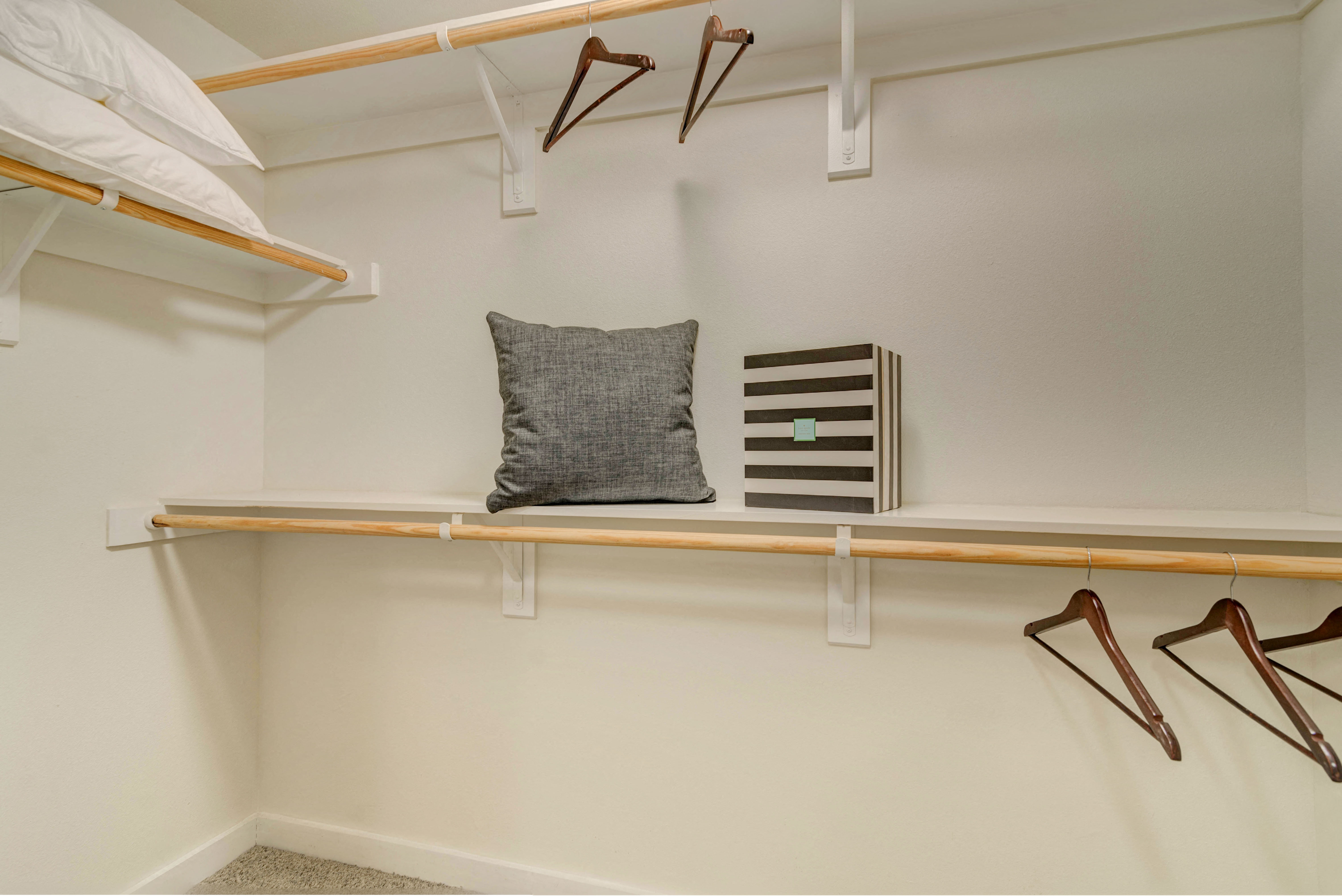 Burnet Flats Model Spacious Walk-in Closet