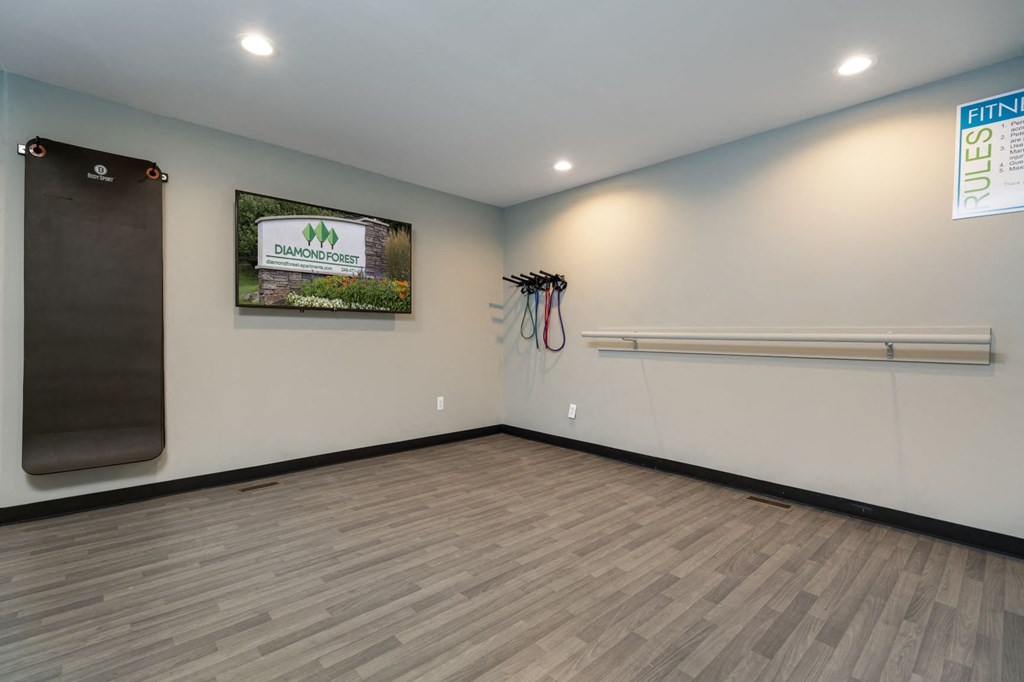 the community room at the flats at obsidianidian apartment homes in long island city