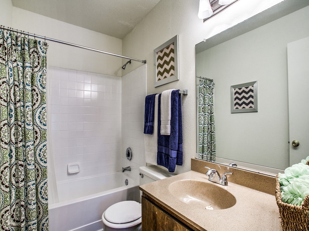 a bathroom with a shower and a sink and a toilet