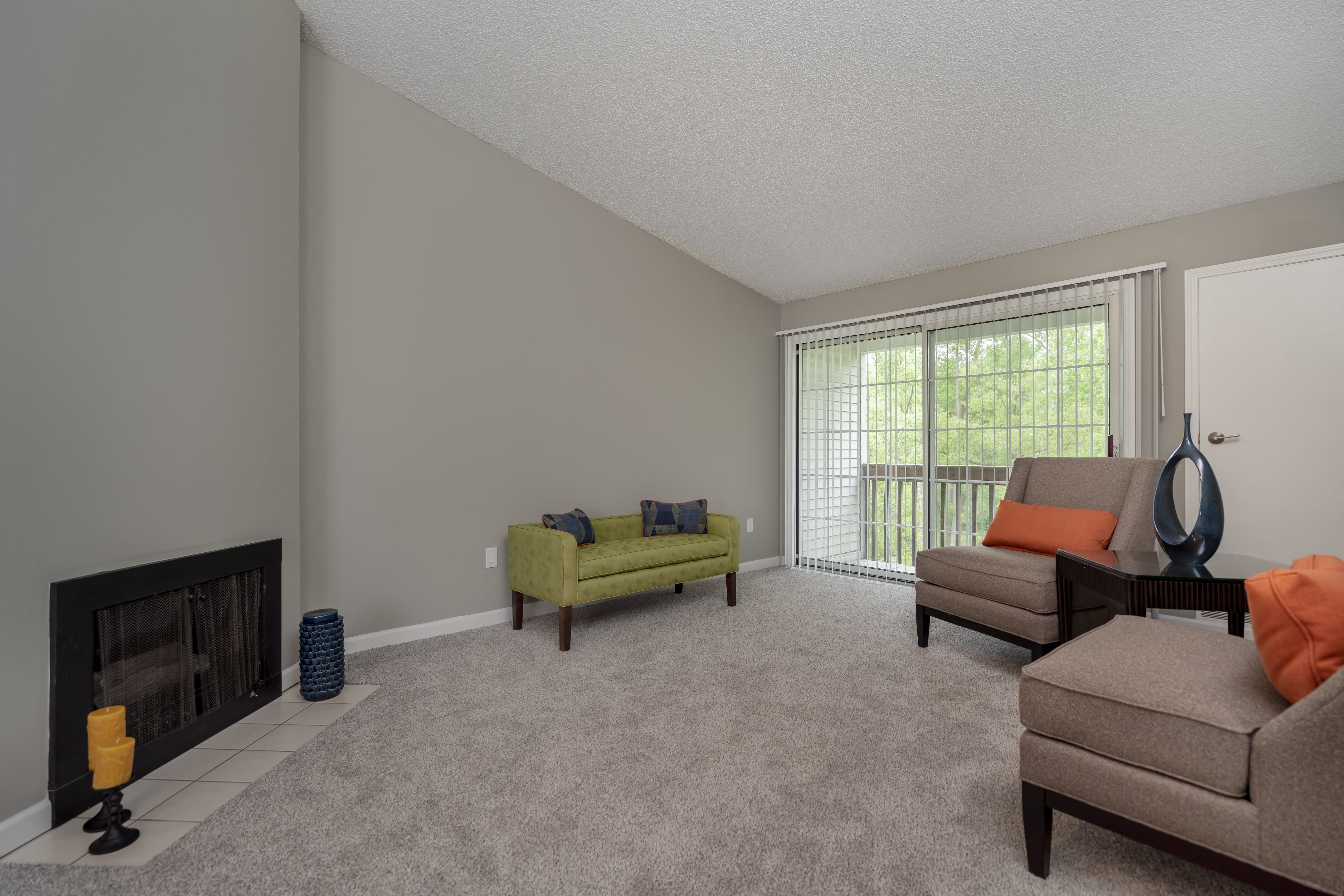 Living Room with Fireplace