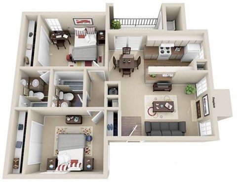 7820 Woodchase 1-2 Beds Apartment for Rent - Photo Gallery 18