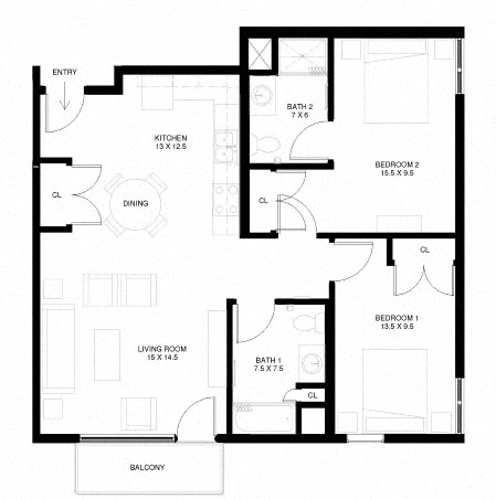 The Rose Apartments - South Quarter - Minneapolis - Aeon