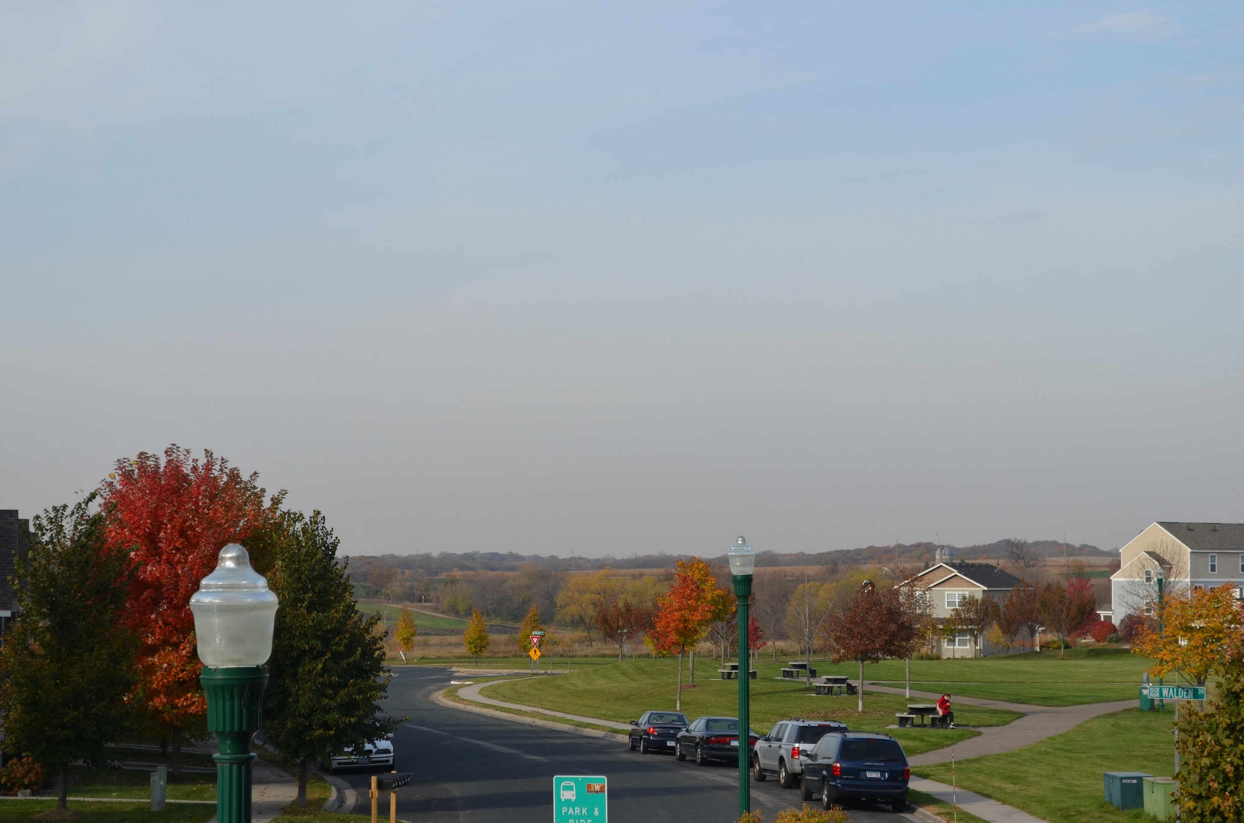 West facing view from inside one of our apartments