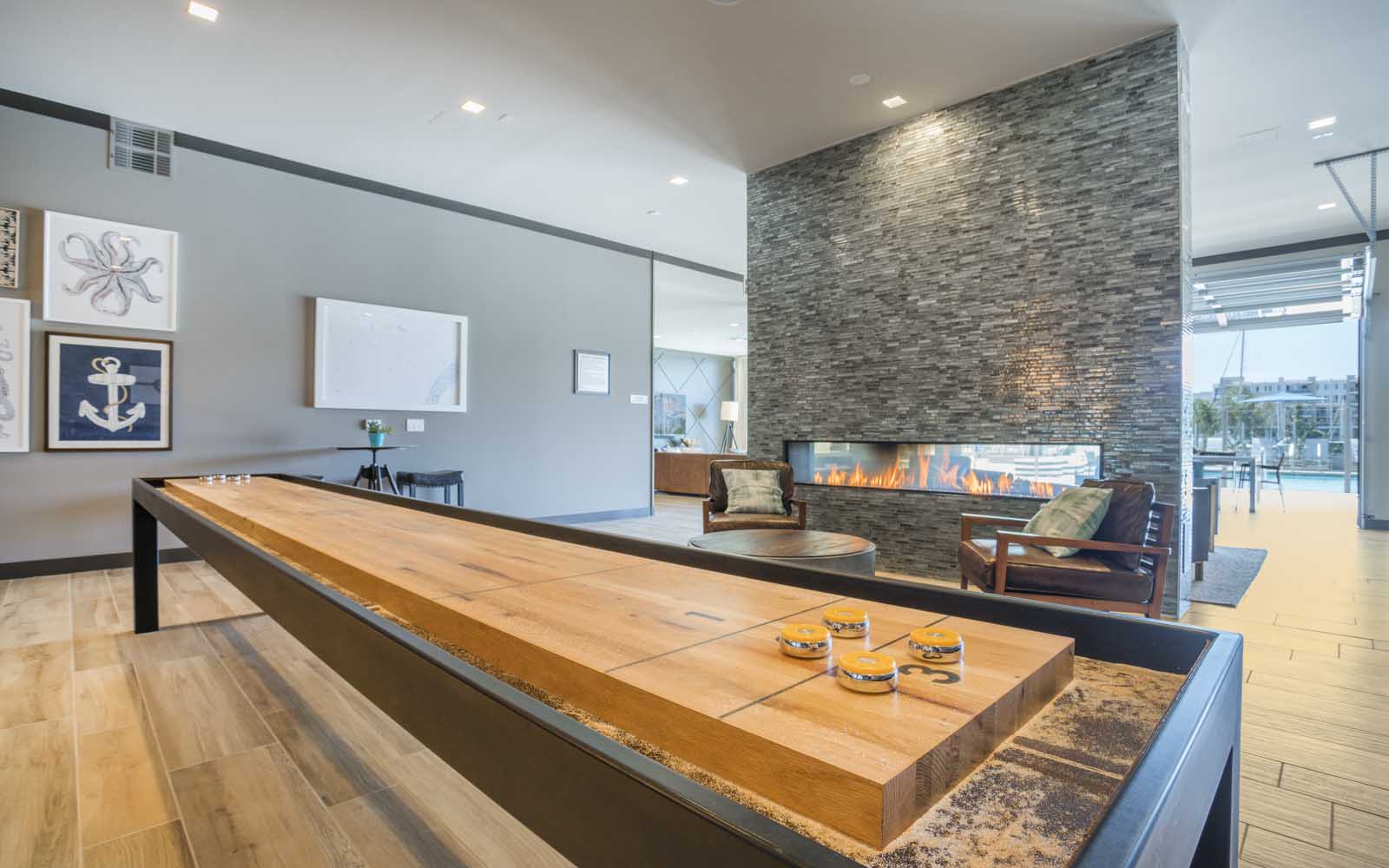 Wayfarer Marina Del Rey, CA Clubroom and Shuffleboard