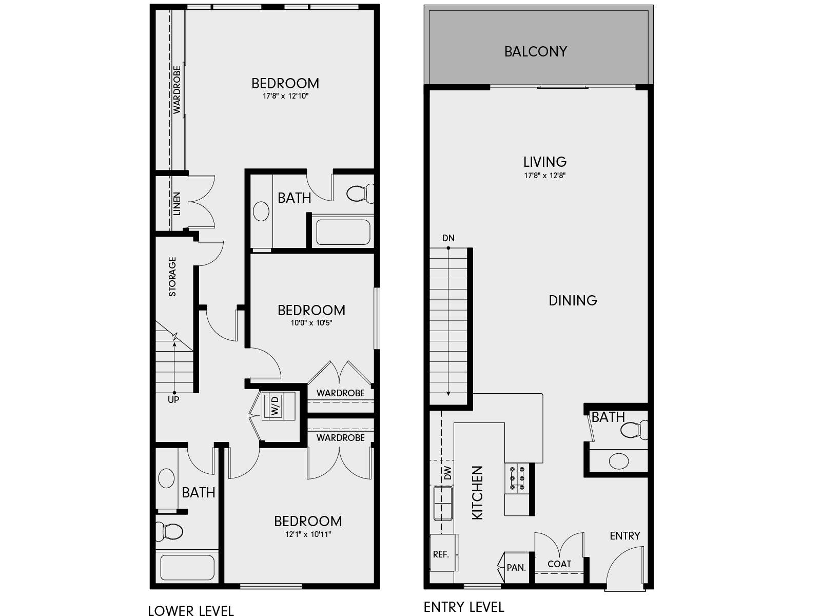 Wayfarer Marina Del Rey, CA 2D1 Floor Plan 1538 SF
