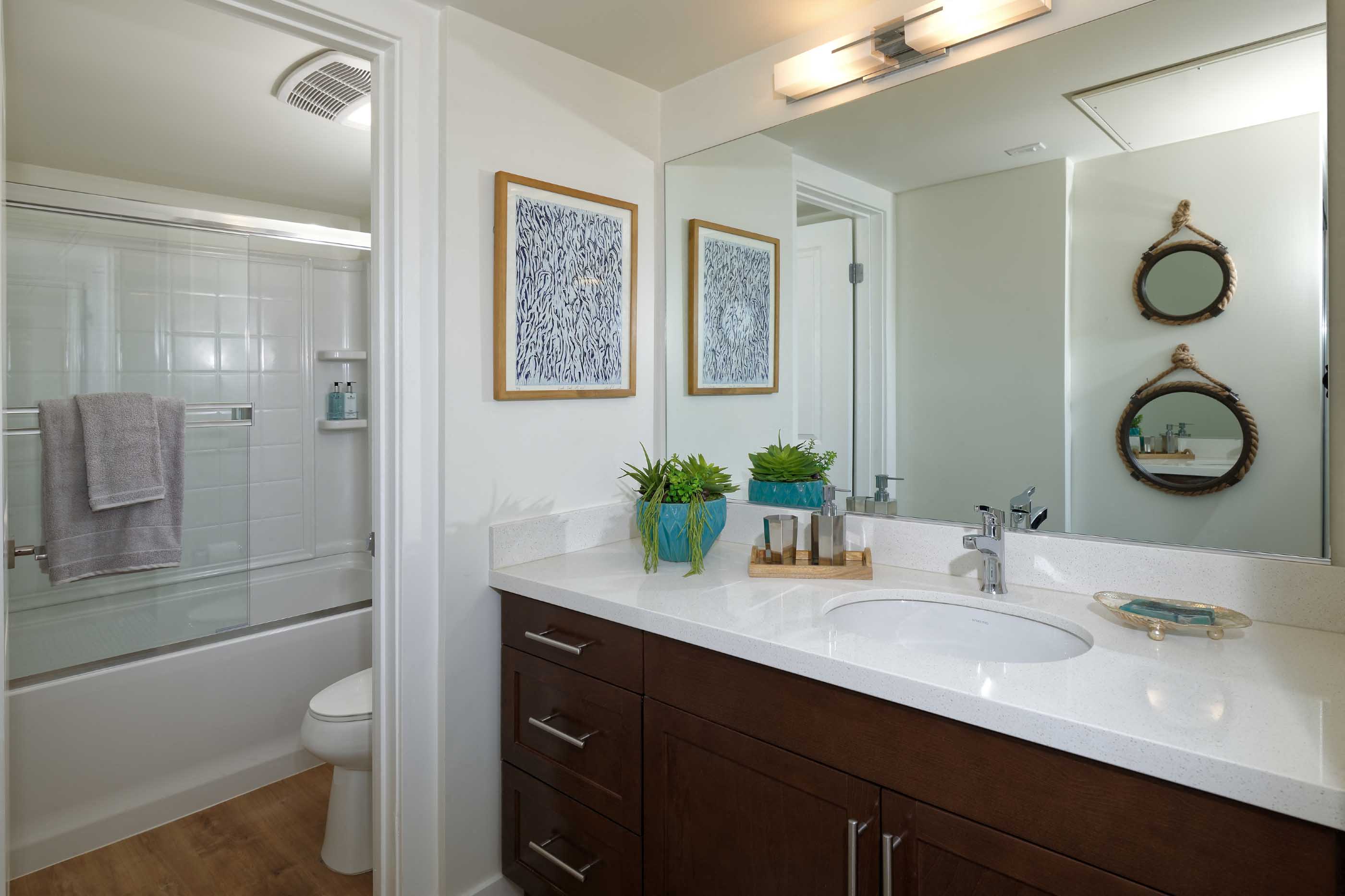 Wayfarer Marina Del Rey, CA Model Bathroom