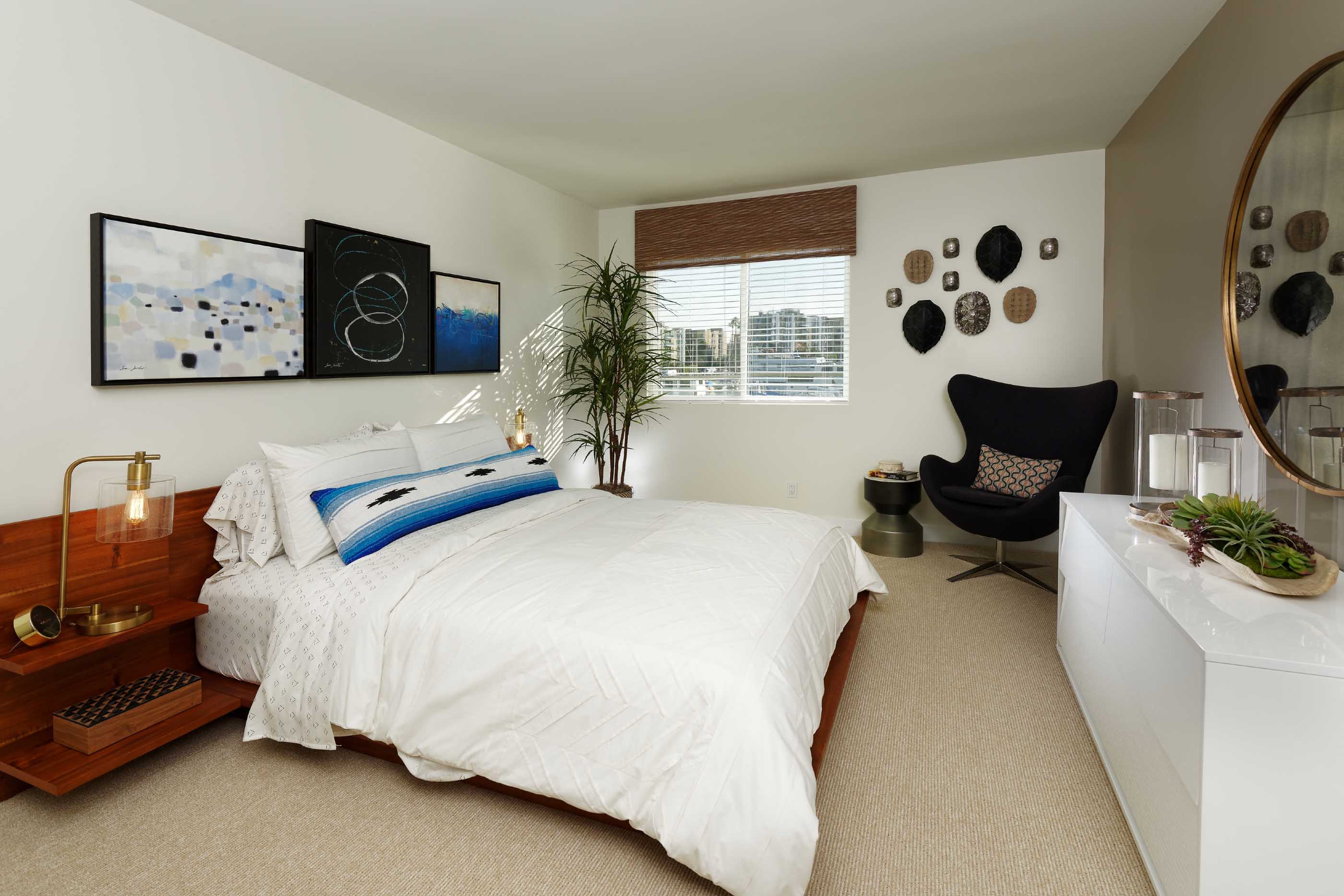 Wayfarer Marina Del Rey, CA Model Bedroom