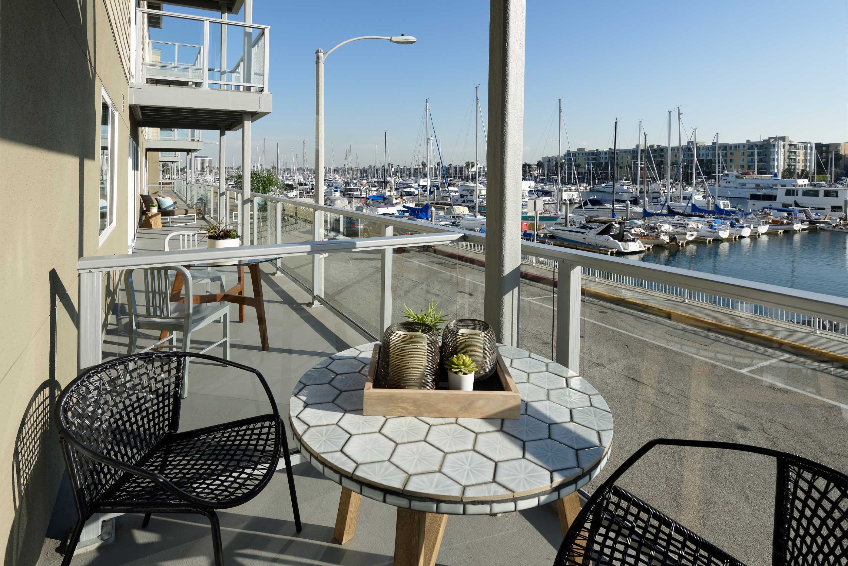 Wayfarer Marina Del Rey, CA Model Patio