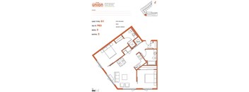 The Union Portland OR 2 Bedroom Sq Ft 865 Unit G1-2