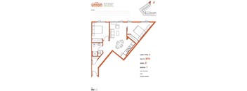 The Union Portland OR 2 Bedroom Sq Ft 876 Unit J-2