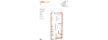 The Union Portland OR 1 Bedroom Sq Ft 769 Unit L1-2