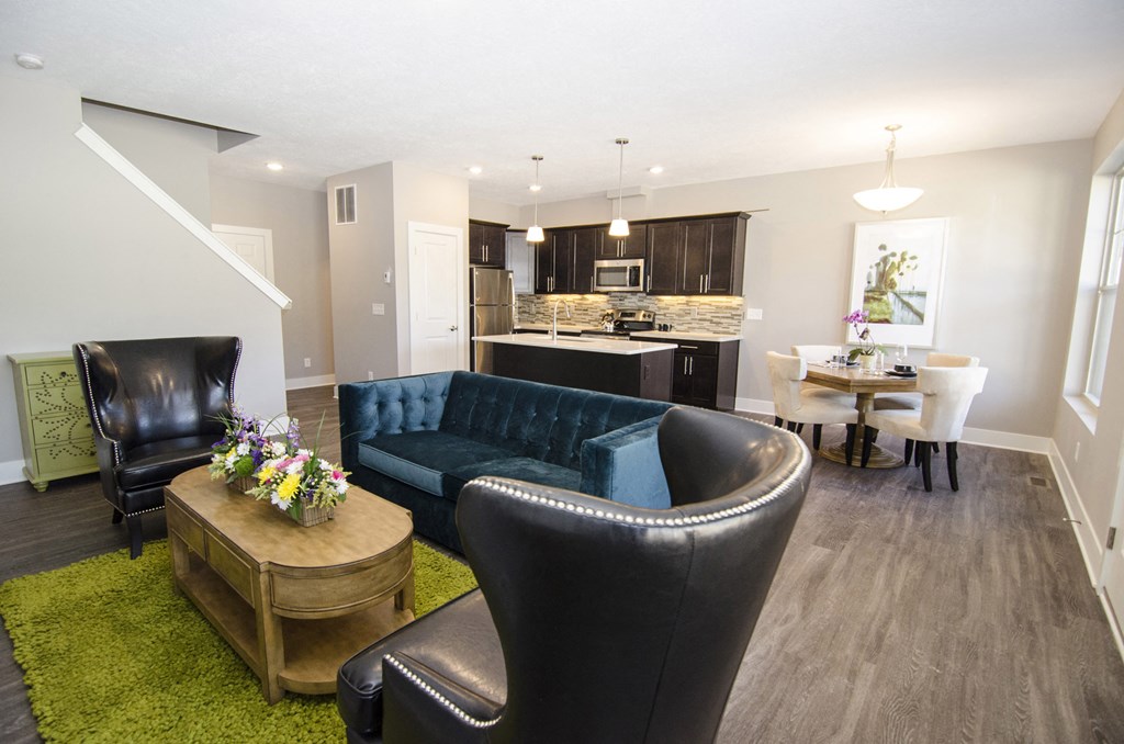 Living room at Aspen Lakes Estates