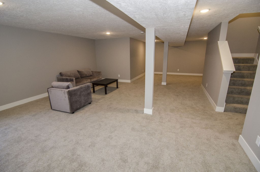 Finished basement at Aspen Lakes Estates