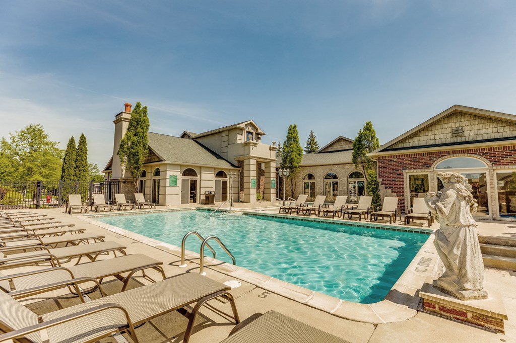 One of two pools at Aspen Lakes Estates