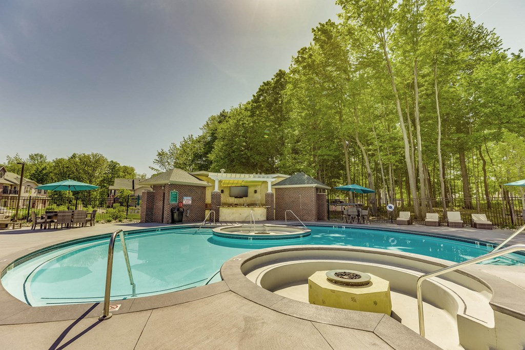 One of two pools at Aspen Lakes Estates