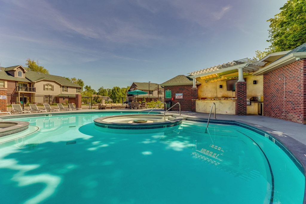 One of two pools at Aspen Lakes Estates