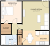 One Bedroom One Bath