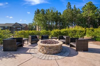 Cozy Fire Pit Area with Dual Barbeque Grills