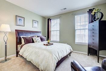 Furnished Bedroom at Brickshire Apartments, Indiana 46410