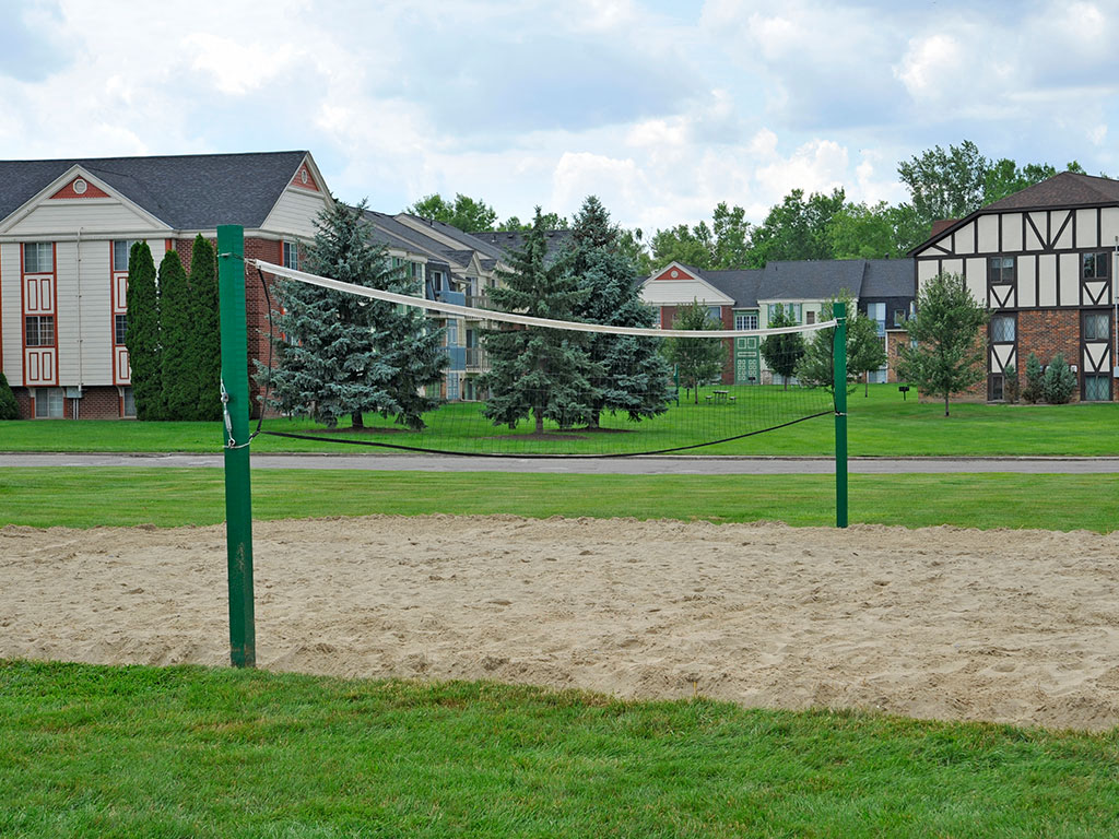 Sand Volleyball Court at Shannon Manor Townhouses, Davison, Michigan
